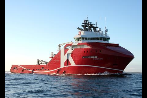 ‘KL Sandefjord’ is one of a new generation of anchor handling tugs.